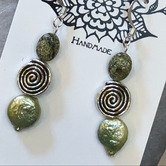 Serpentine Spiral Earrings - Picture 4 of 8